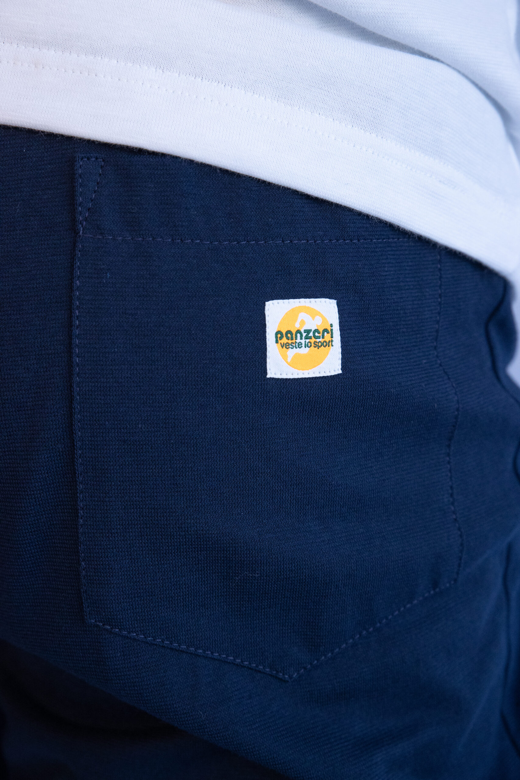 Jogging Homme – Uni H – Bleu Marine / Bleu Nacré – Image 4